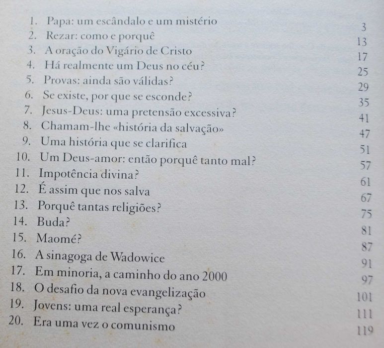 Atravessar O Limiar da Esperança de João Paulo II