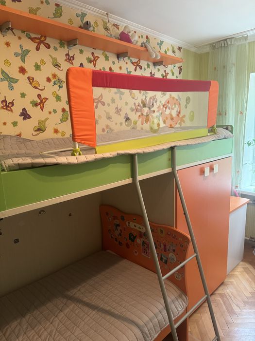 Двухэтажная детская кровать двухярусная кровать двоповерхове ліжко