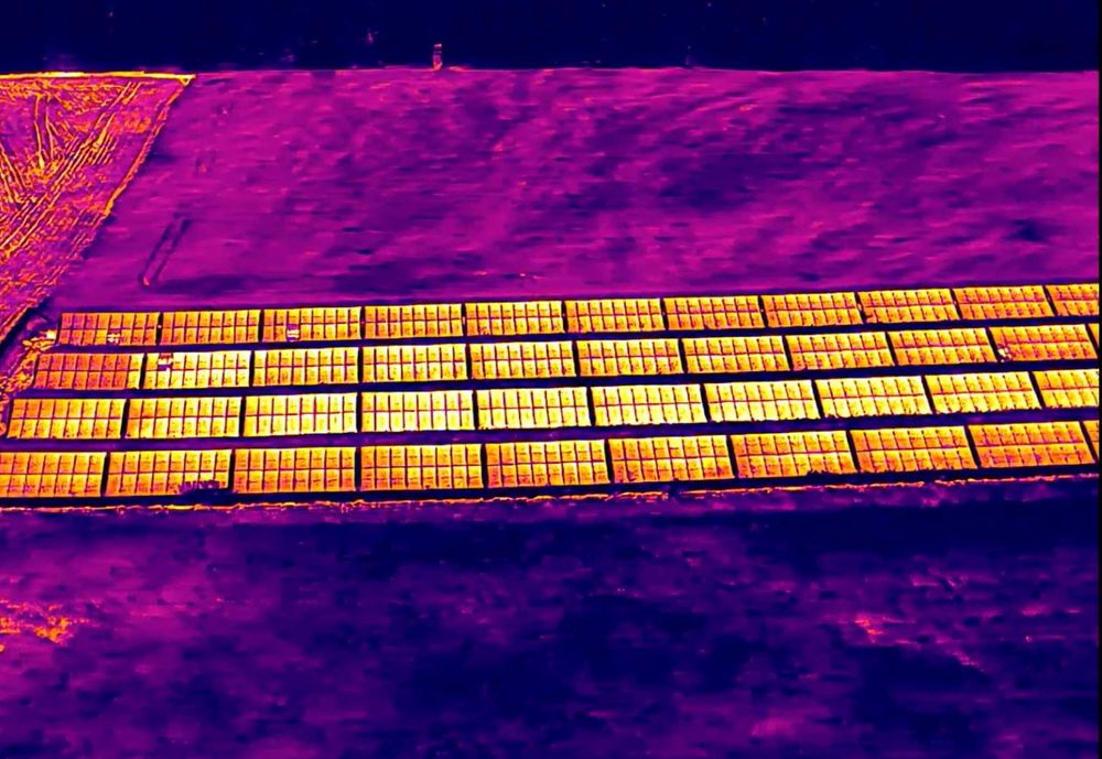 Inspekcja termowizyjna fotowoltaiki z drona
