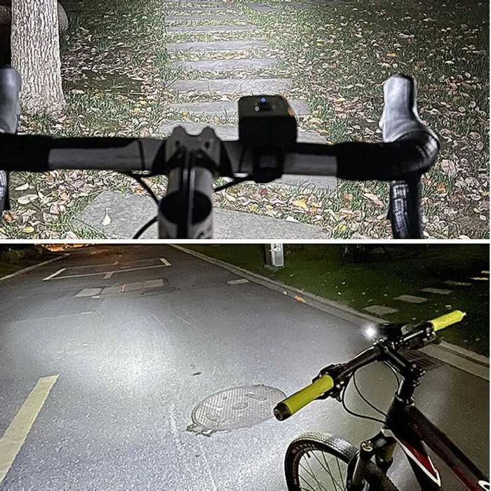 Mocne światło rowerowe LED - 6 trybów, wodoszczelne, USB-C