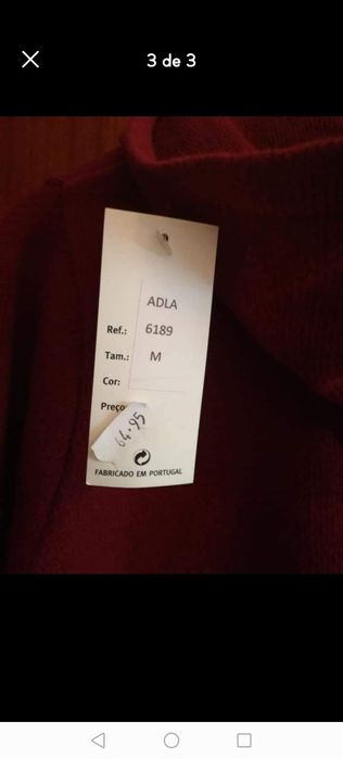 Canadiana malha bordeaux