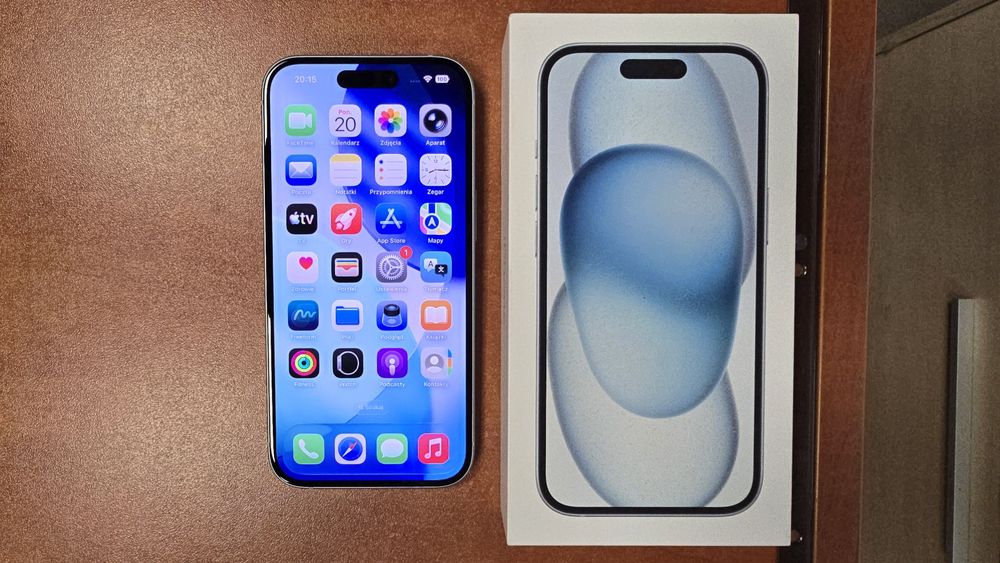 iPhone 15 128GB niebieski, stan bdb