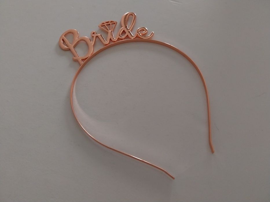 Despedida solteira/Casamento/Festa noivado - Bandelete tiara "Bride"