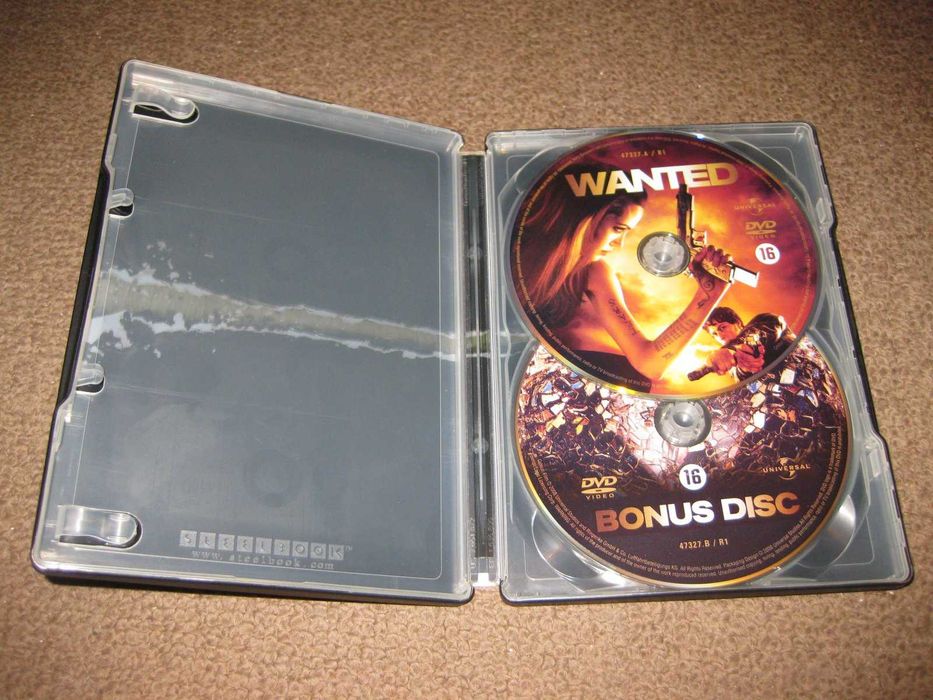 "Procurado" com Angelina Jolie/Edição Especial 2 DVDs/Steelbook!