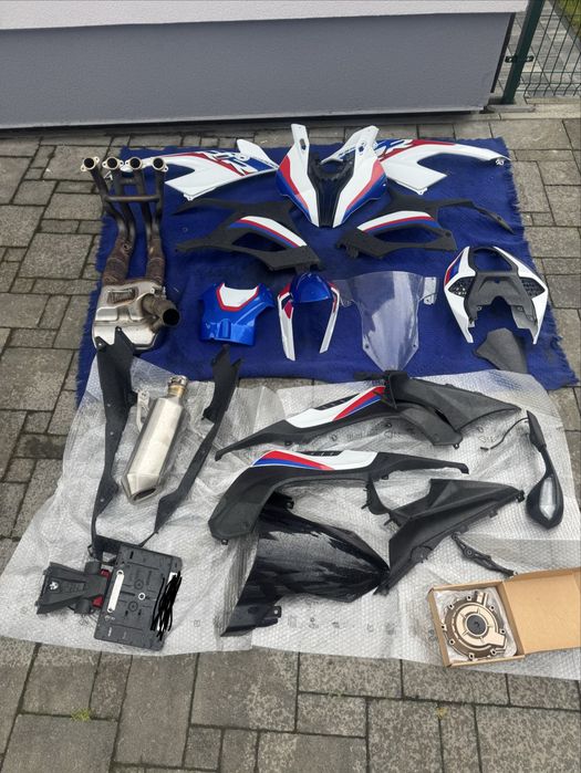 Bmw s1000rr k67 czesci owiewki kolektory wydech dekiel lewy lusterko