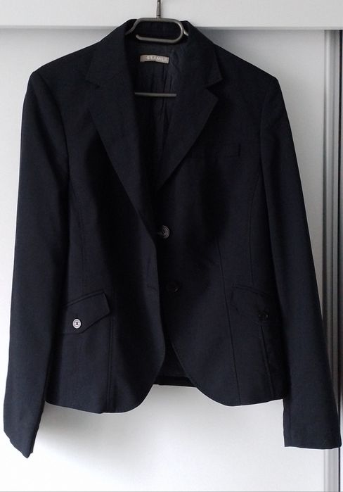 Ciemnogranatowa marynarka damska 100% wełna rozm.M/L