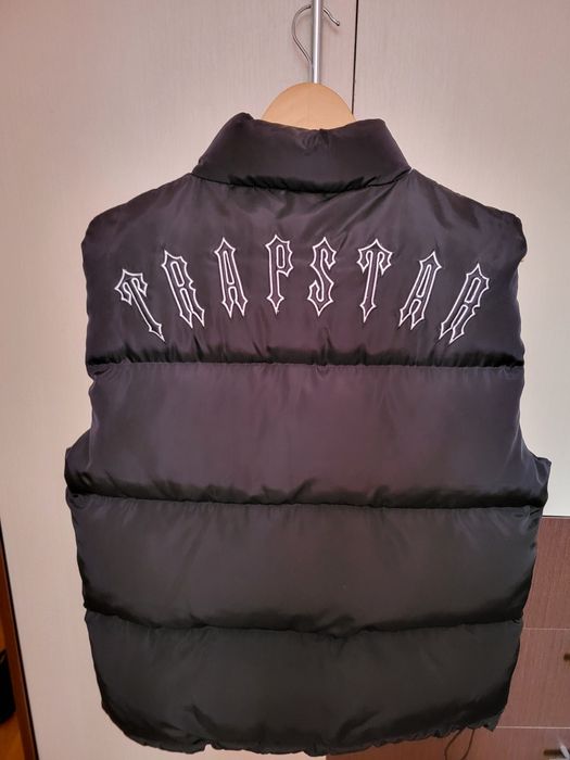 Жилетка trapstar чоловіча безрукавка спортивная трепстар чорна