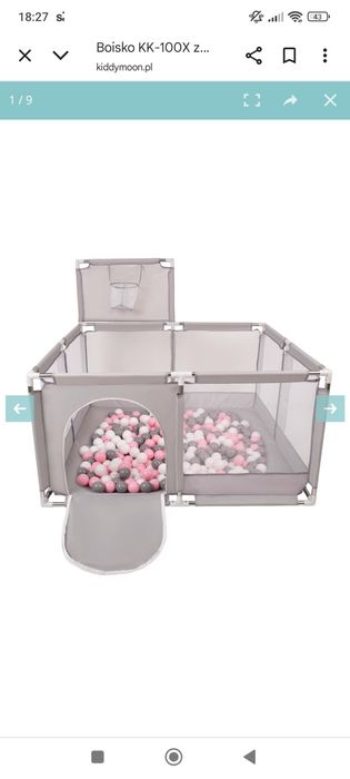 Basen z kulkami plus 3worki kulek