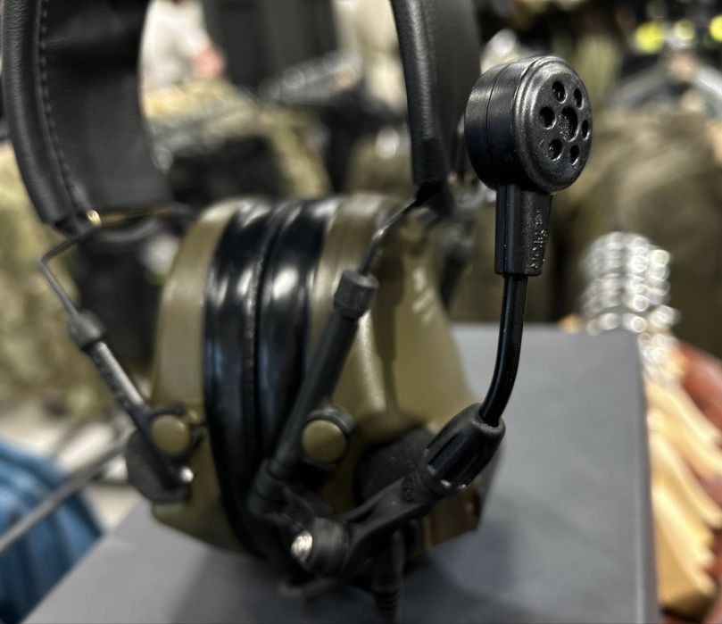 Активна гарнітура 3M Peltor ComTac VI NIB Headset Green з мікрофоном і вихідом під ПТТ
