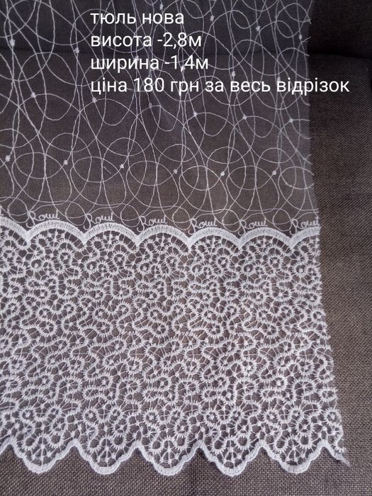 Тюль на кухню нова