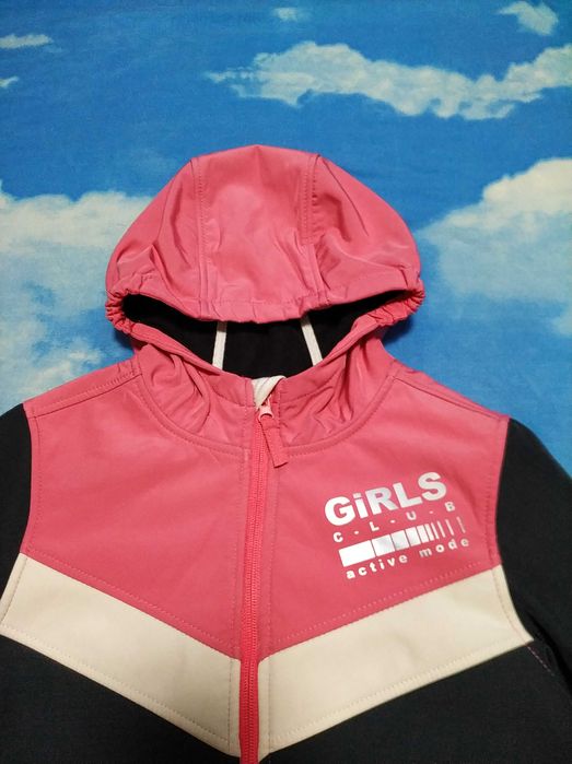 Брендова,стильна,термо куртка софтшелл для дівчинки 9-10 р-Y.F.K.