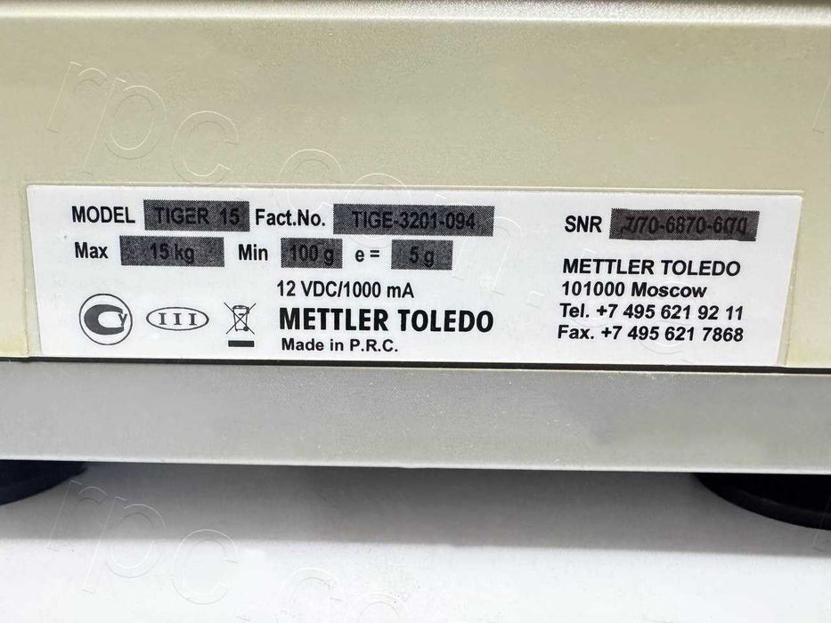 Ваги торгові електронні Mettler Toledo Tiger 15 + ГАРАНТІЯ! є багато