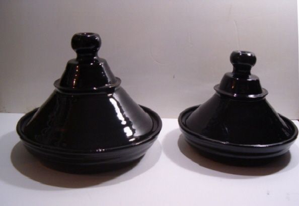 Tajine em Barro - Louça de barro vermelho vidrado