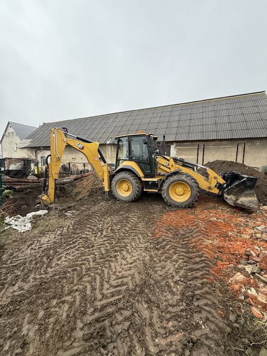 Usługi koparko ładowarka cat444prace,roboty ziemne załadunek,niwelacja