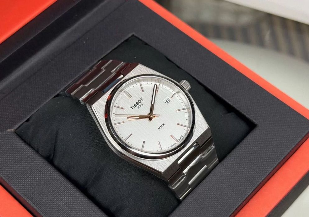 Мужские часы Tissot PRX White / На Подарок