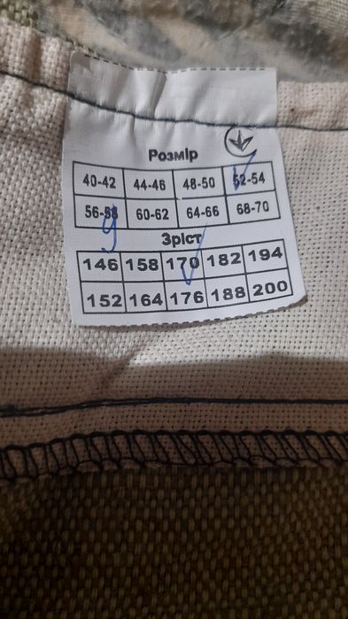 Рабочая одежда .