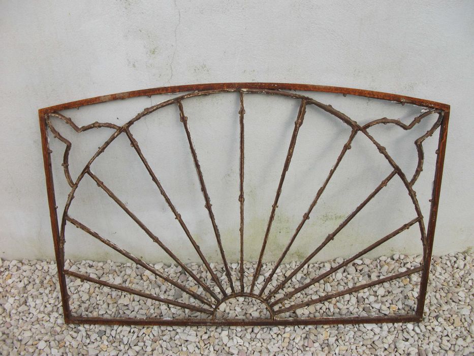 Grade Vitral em ferro forjado Seculo XIX