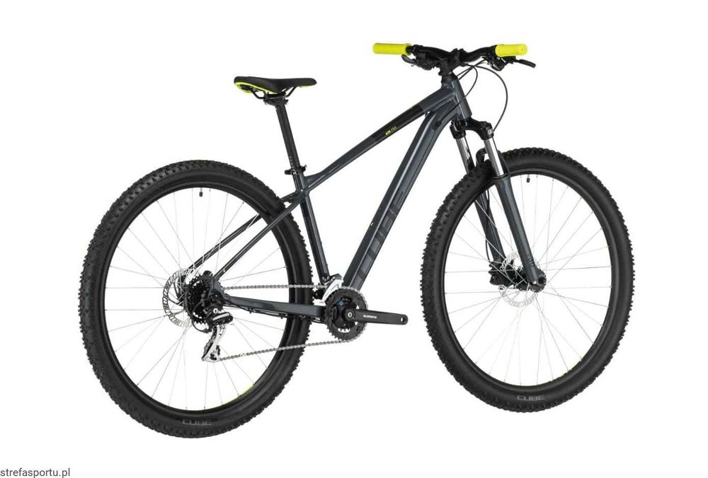 NOWY CUBE AIM PRO Roz XXL 24" Grey Flashyellow *Koła 29* Shimano Acera