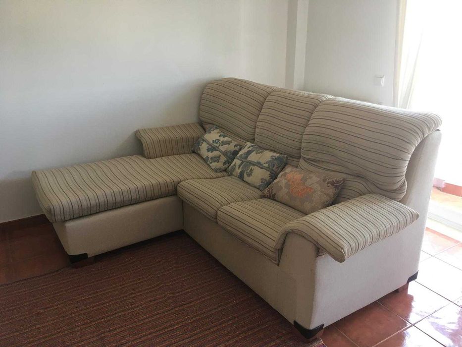 sofá de 3 lugares com chaise longue