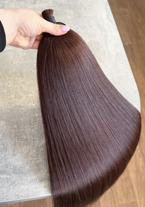 Натуральные волосы 50 см густые кончики