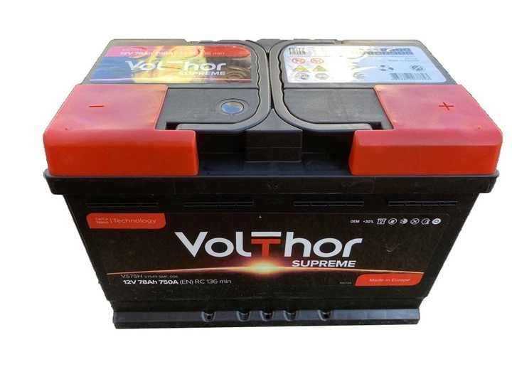 Автомобільний акумулятор Volthor 78 Ah/12V