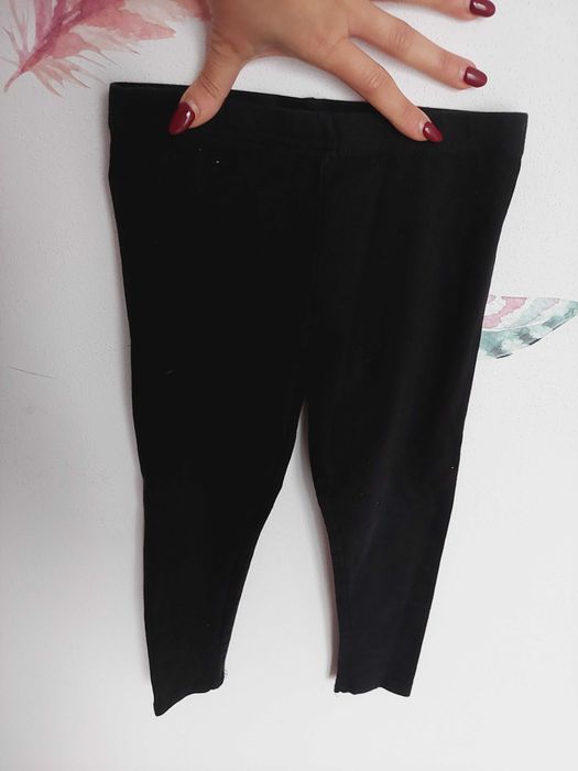 Czarne legginsy primark 4-5l 104-110 cm