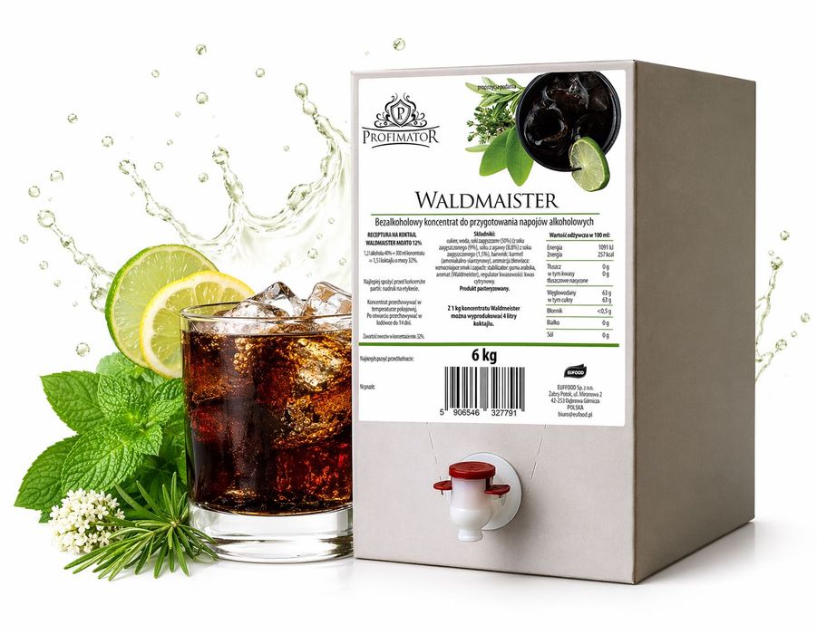 PROFIMATOR Zaprawka koncentrat WALDMAISTER 6kg Baza do drinków i koktajli