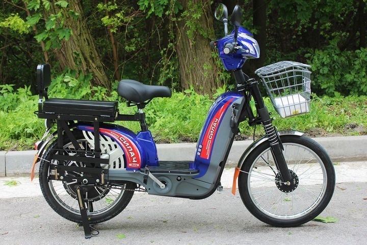 Новинка‼️‼️Електровелосипед Заря Силач синій (850W 60V-20Ah)