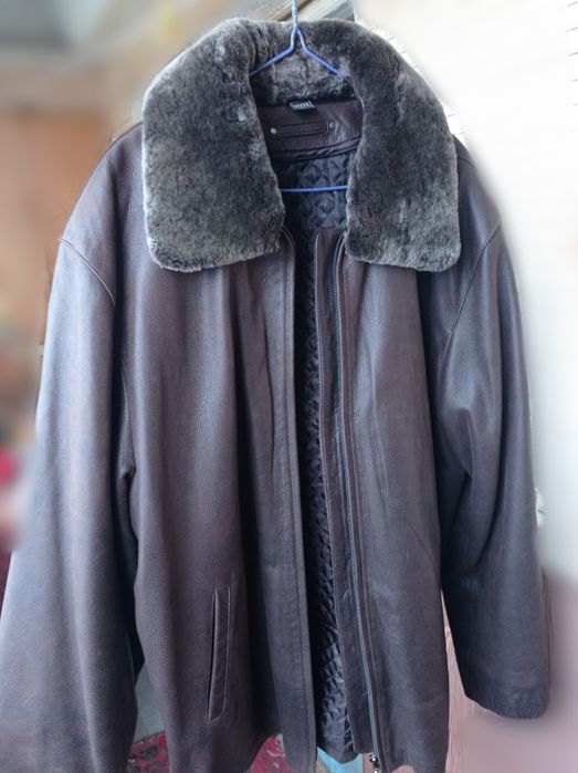 Куртка зимняя кожаная