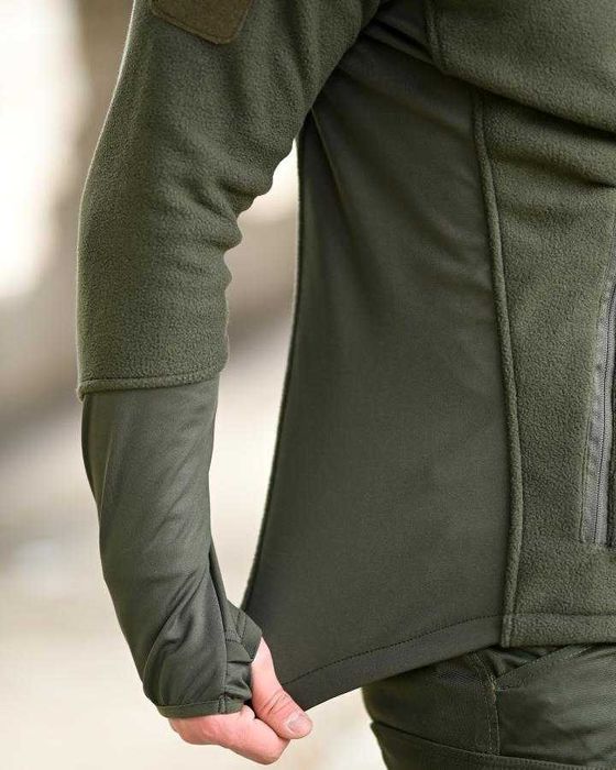 Тактична флісова кофта Tactical Олива тепла S-XXXL Без передоплати!