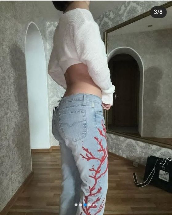 Джинсы Клеш Versace винтаж оригинал Italy