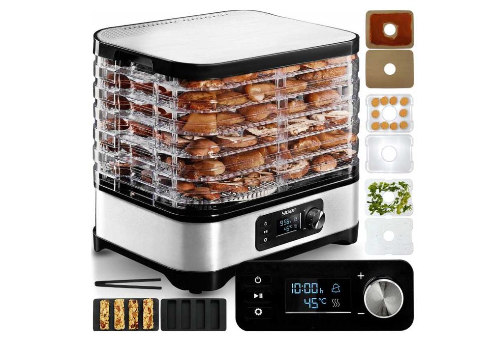 Promocja! Nowa suszarka do grzybów, owoców i warzyw 10w1 6 sit dodatki