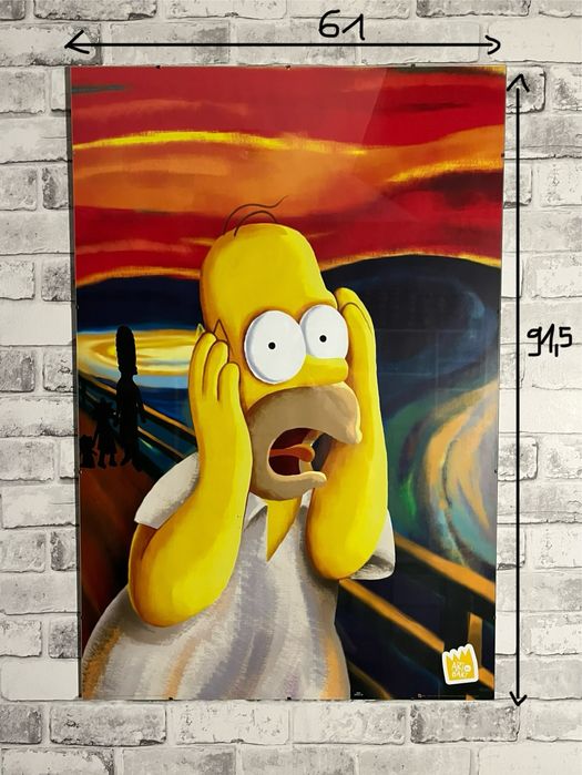 Obraz simpson krzyk młodzieżowy plakat