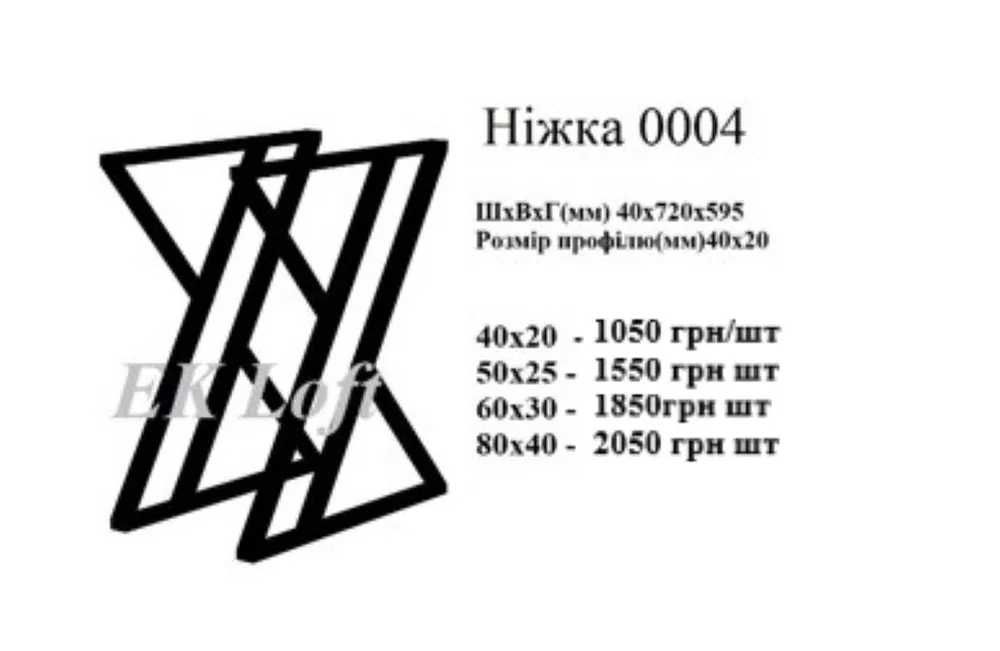 Ніжки для столу.  Опори для столу. Якісна фурнітура. Проект столу.