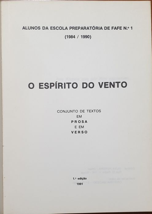 O Espirito do Vento - Alunos da Escola Escola Preparatória de Fafe n⁰1