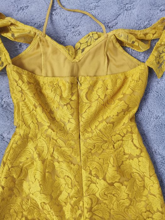 Musztardowy kombinezon Missguided rozm. S