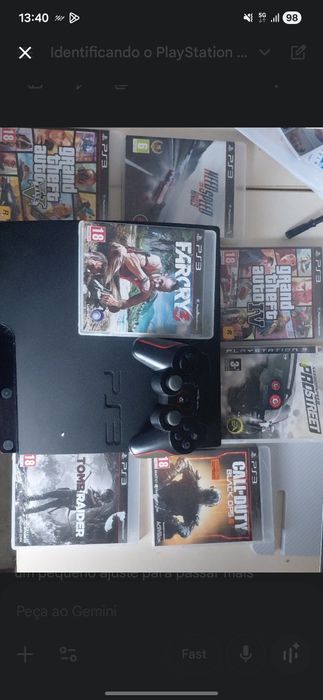 Ps3  slim com vários  jogos