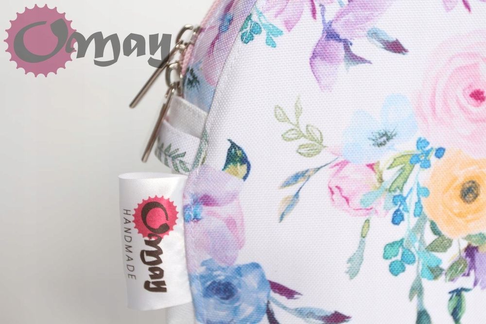 organizer OBAG MOON LIGHT ogród róże pudrowe 2 kieszenie wkład OMAY