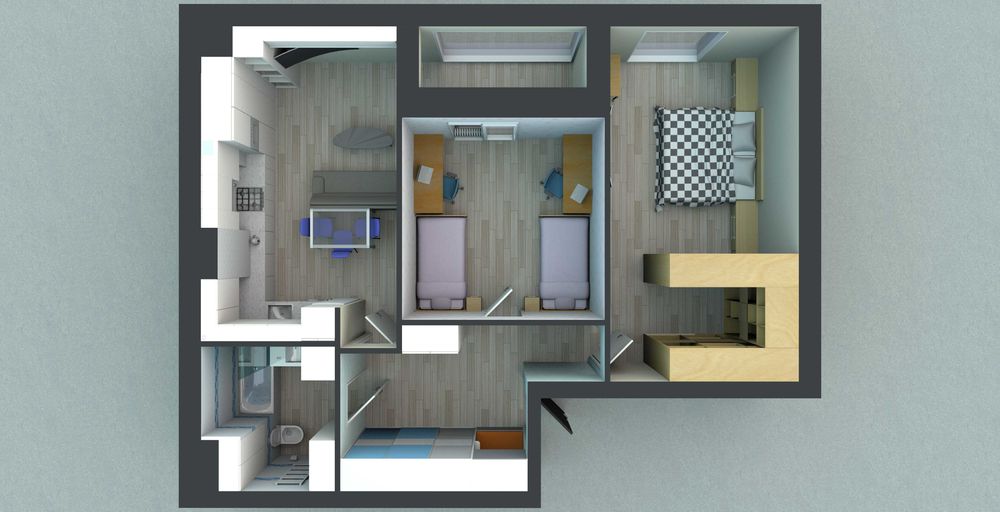 Квартира в новобудові 76,3 кв.м (будинок повністю заселений)