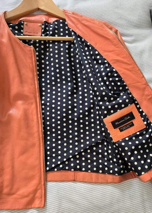 Blusão cabedal Massimo Dutti