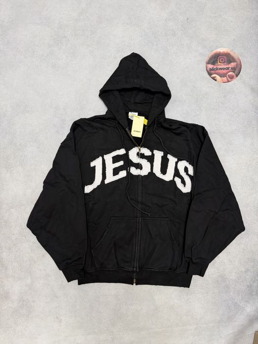 Зип худи Vetements JESUS CHRIST ZIP UP 2026 balenciaga rick owens project gr protocol index gucci