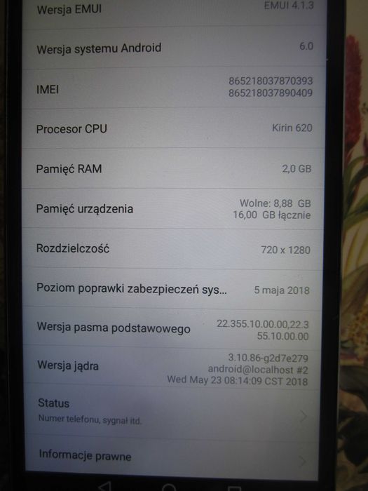 telefon HUAWEI CAM - L21 dual SIM