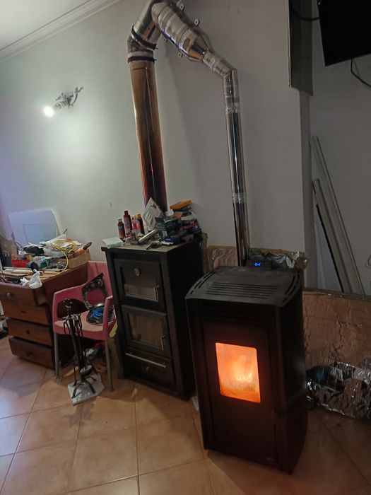 Salamandra a lenha usada