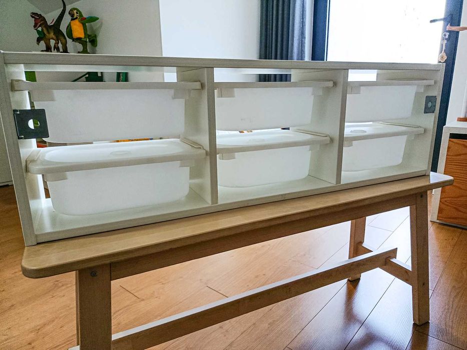 Arrumação de Parede IKEA TROFAST com 6 caixas e tampas