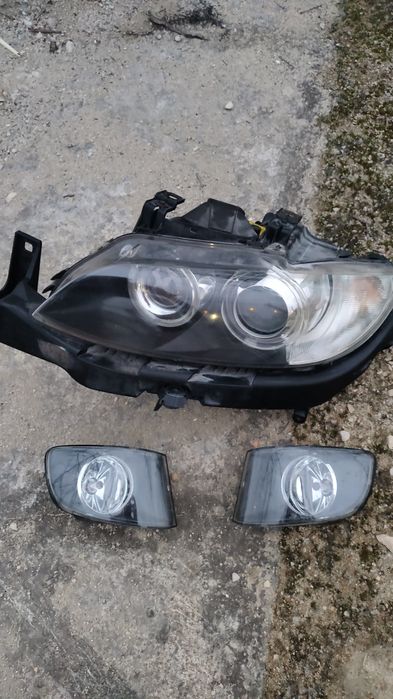 Farol xénon esquerdo original BMW 320i + par de nevoeiro