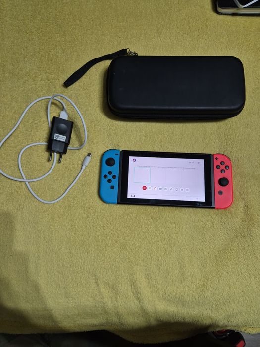 Konsola Nintendo Switch V2 (Lepsza Bateria) + Etui GRATIS! Stan BDB