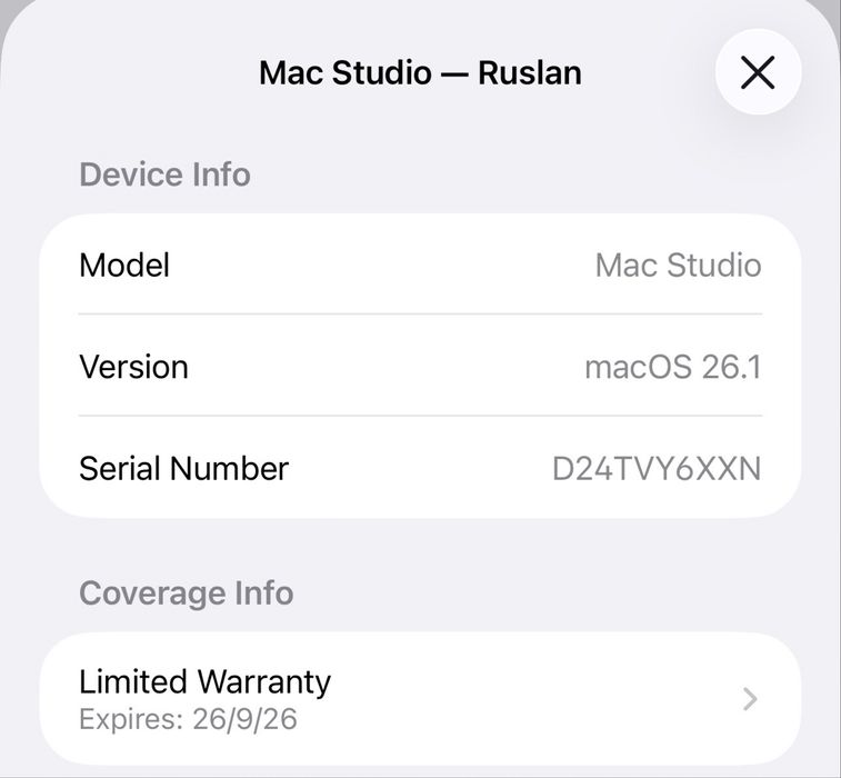 Apple Mac Studio M2 Max 32GB/512GB SSD 2023