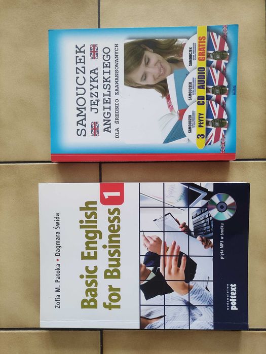 Książki do angielskiego Basic English for Busines1 i Samouczek dla śr.
