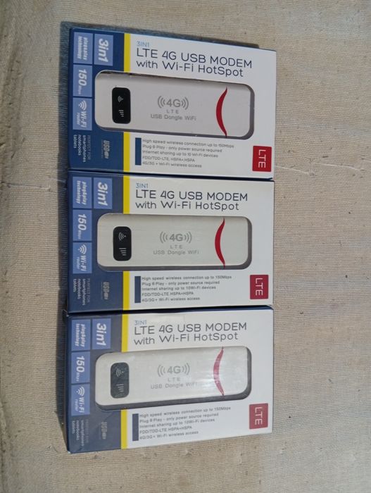 3 НОВЫХ USB Wi-fi 4G Модема