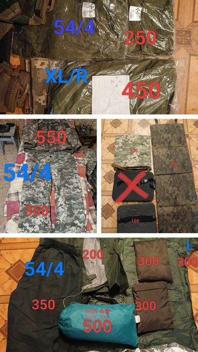 Амуніція та тактичне спорядження